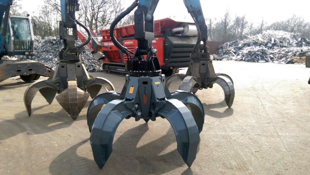 Metaalrecycling Oosting Kinshofer poliegrijpers